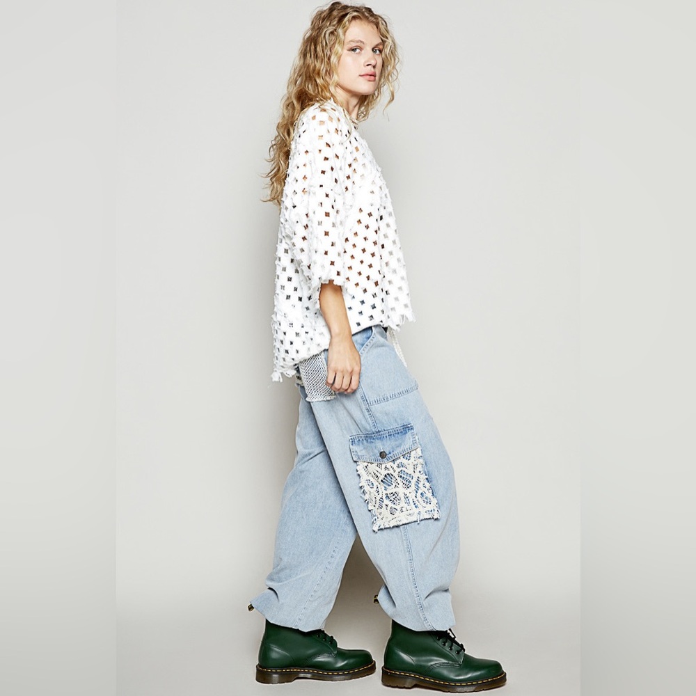 #222 Last 1! POL with crochet pockets pants - Picture 3 of 4